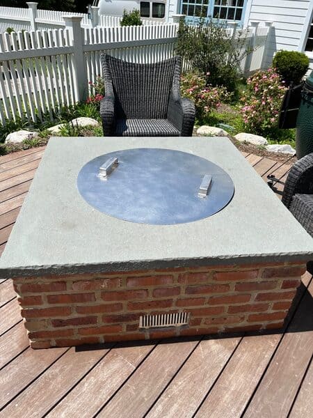 round fire pit cover